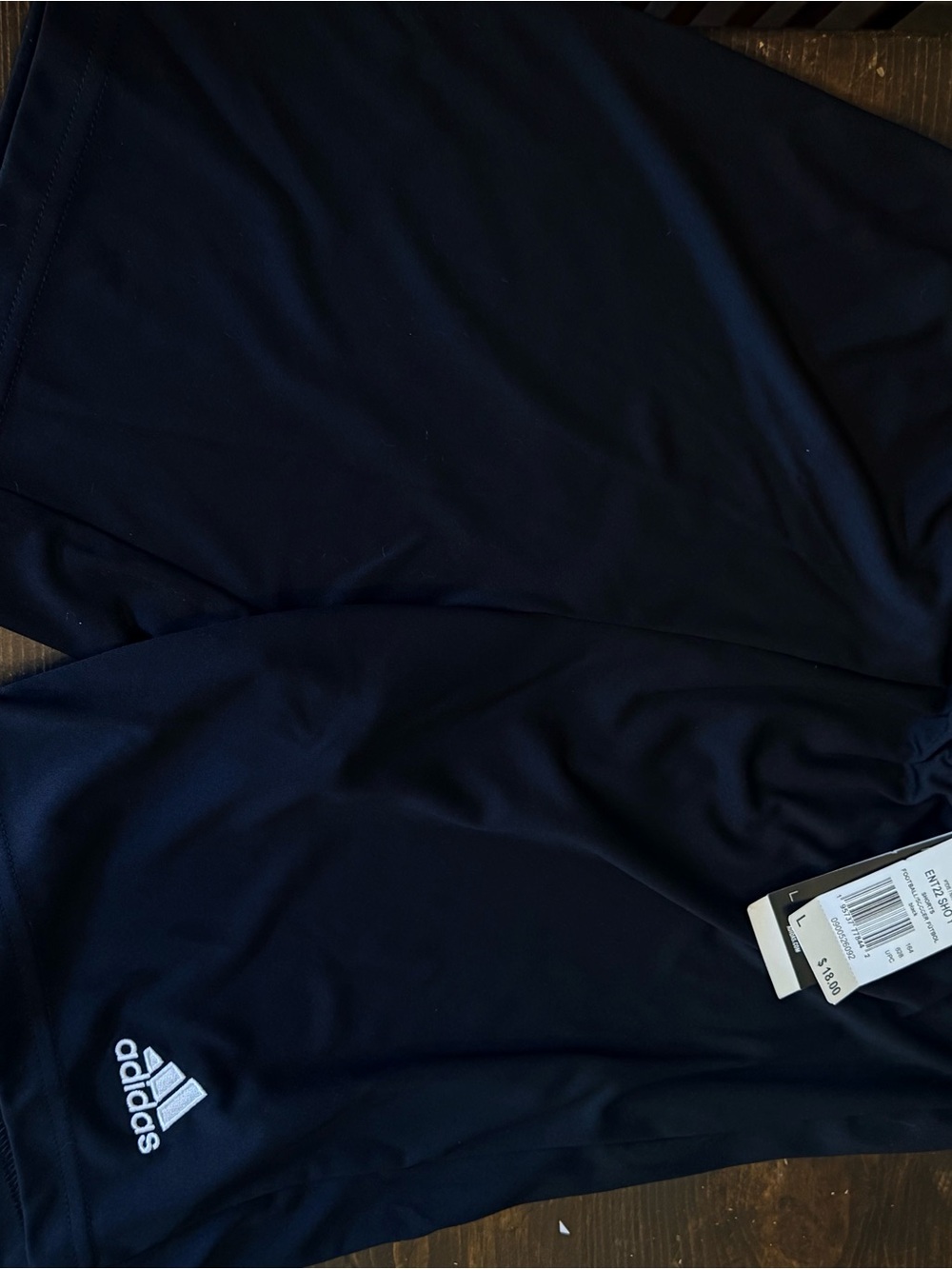 adidas Black Football Shorts with Tag